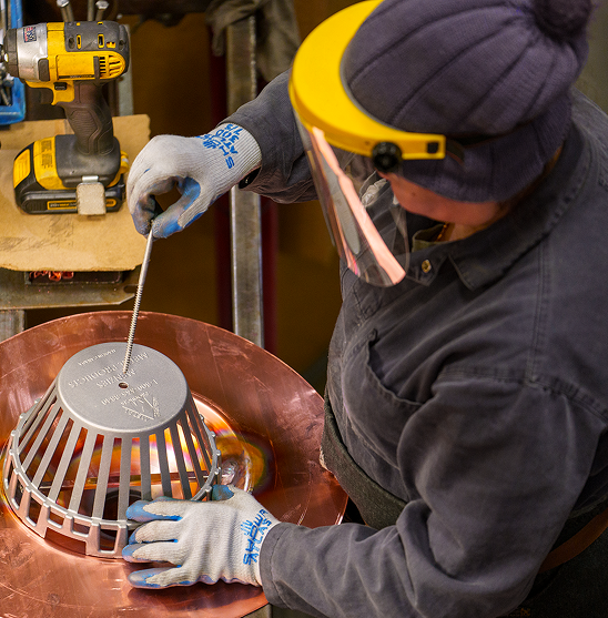 worker assembling product